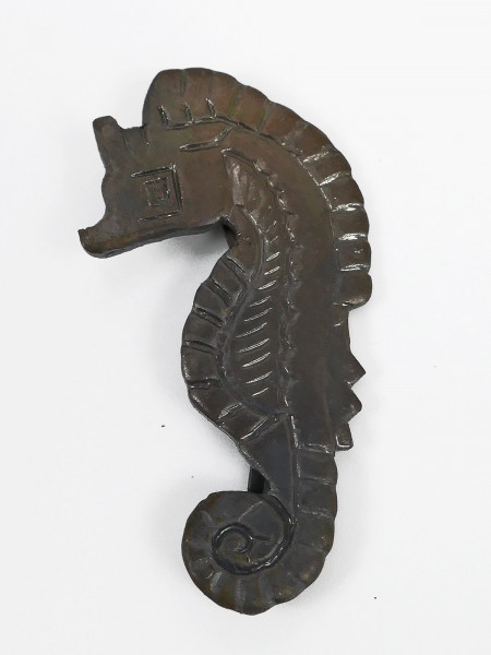 Kriegsmarine cap badge seahorse U-flotilla submarine flotilla badge