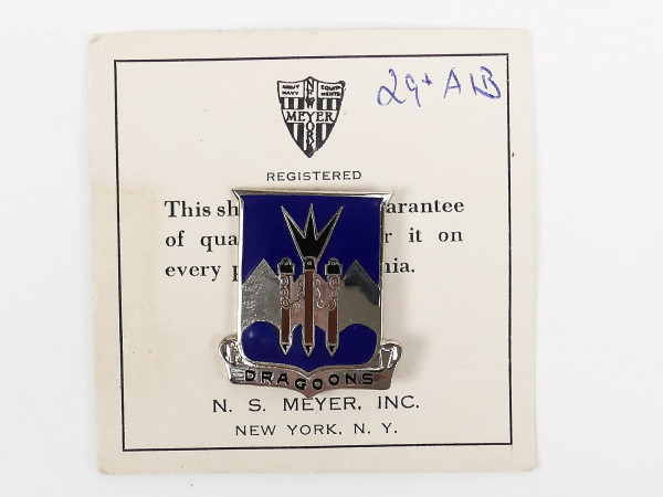 US WW2 Military Unit Crests Insignia 29th ARMORED INFANTRY BATTALION Pin Medal Badge Badge