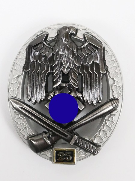 Wehrmacht General Assault Badge with Mission Number 25