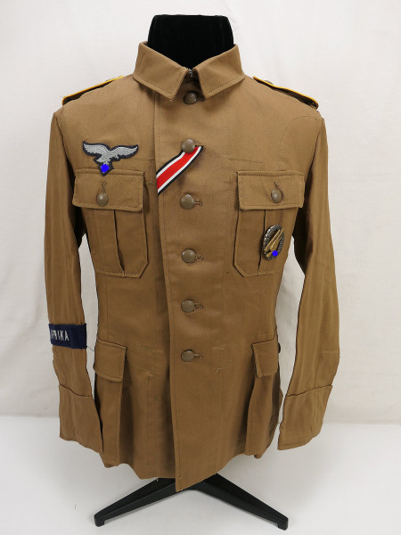 DAK Afrikakorps Luftwaffe four-pocket skirt field blouse tropical uniform Africa fighter