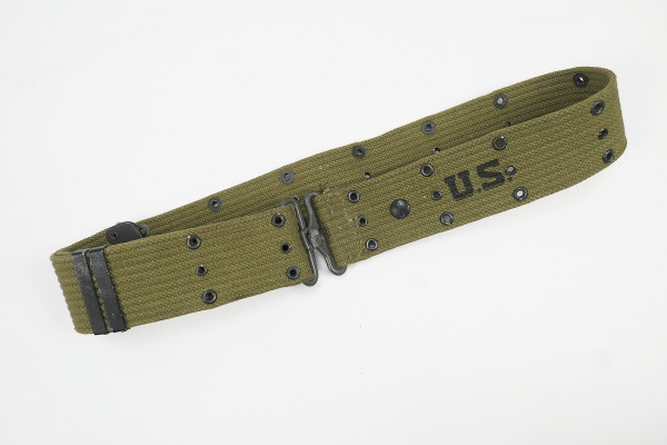 Original M-1936 US Army WW2 Pistol Belt Hole Belt Yale 1943 Belt