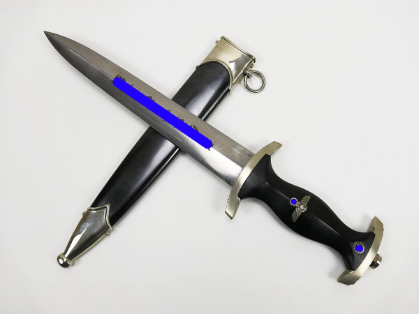 SS RZM Black service dagger M33 MEHT RZM M7/33 RZM 1051/39 SS