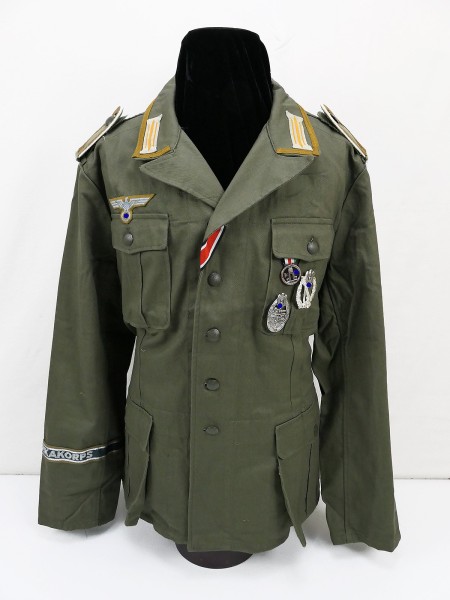 DAK Afrikakorps Heeres four pocket skirt field blouse FW tropical uniform from museum liquidation