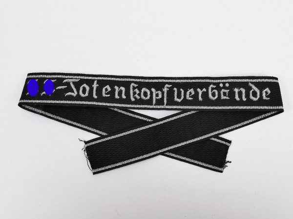 SS sleeve band SS TOTENKOPFVERBÄNDE for officers Hand stitched