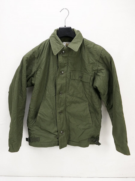 Original US NAVY Deck Jacket Cold Weather Permeable olive SMALL (80s) board jacket