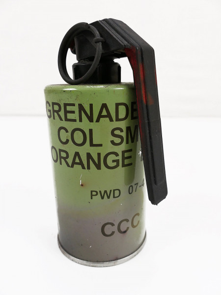 US ARMY DEKO smoke grenade Orange Grenade hand signal smoke L69A1 grenade