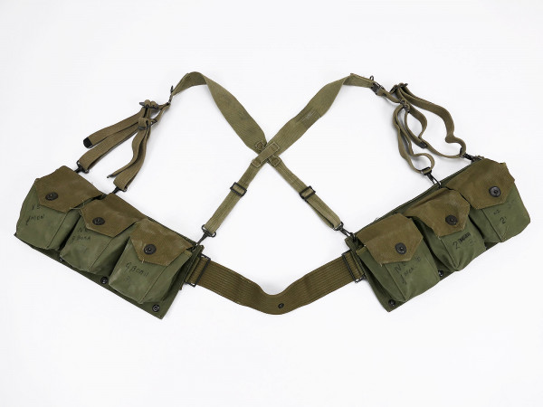 Type WW2 US Army BAR Ammo Belt + Original Suspenders 1942 Ammunition Belt