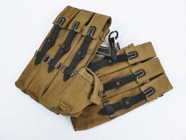 Wehrmacht MP 38/40 magazine pouches pair - MP38 MP40 light version
