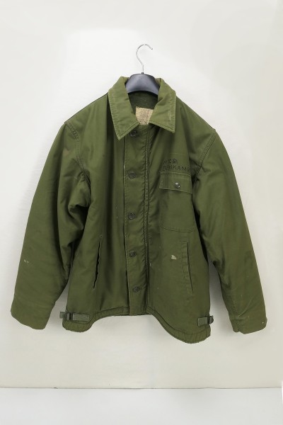 Vintage A2 US Navy WW2 Deck Jacket olive Large Cold Weather