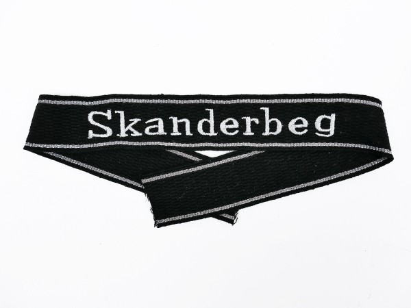Waffen SS sleeve band 21st SS Gebirgsjäger Div. Skanderbeg sleeve stripes field blouse