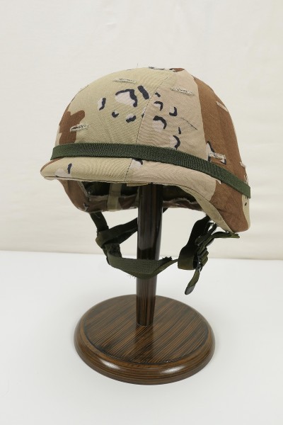 #34 US PASGT Combat Helmet Combat Helmet Size Small with Desert Helmet Cover + Cateye
