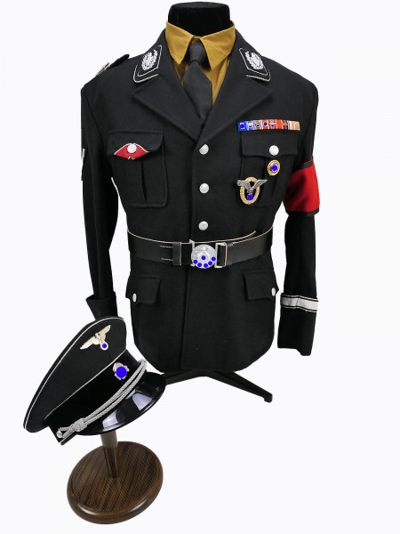 Black uniform ensemble General SS M32 based on Heinrich Himmler RFSS