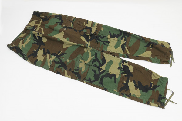 US Army BDU Field Trousers Combat Trousers Camouflage Woodland Camouflage Small RIP STOP - Small