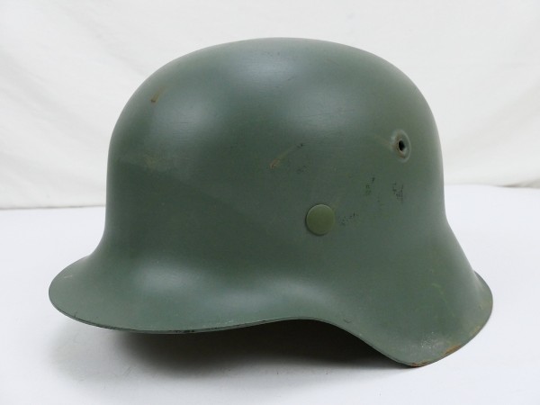 Wehrmacht steel helmet original M42 apple green Q64 with helmet lining size 57 from museum liquidation