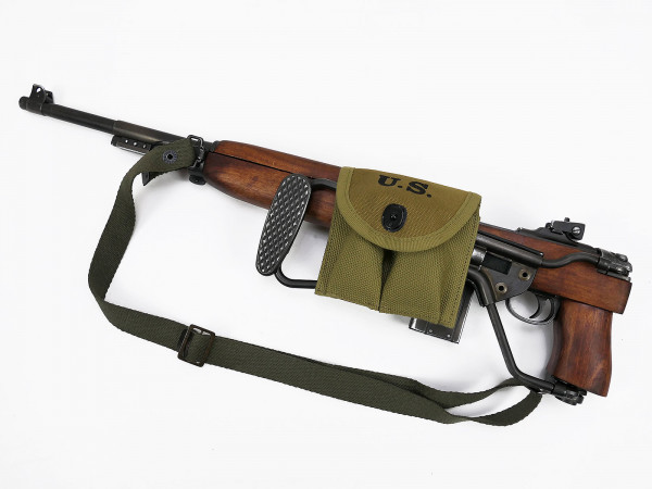 M1 Carbine folding stock deco model movie gun + sling + magazine pouch