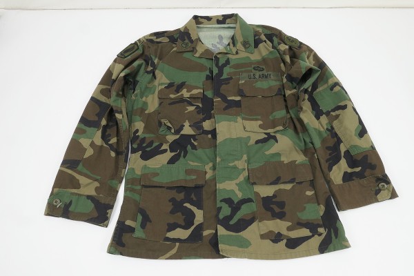 US Army Field Shirt Coat Camouflage Woodland Hot Weather Medium Airborne