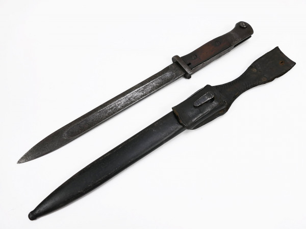 Original bayonet 1915 rifle 98 side rifle M84/98 with imperial acceptance Erfurt + coupling shoe
