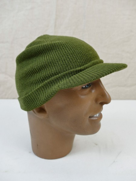 size M / M-1941 capwool knit BEANIE CAP US ARMY WW2 knitted cap olive cap jeep