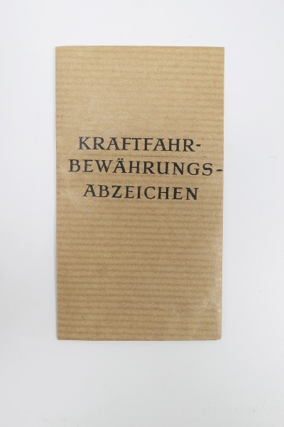 Award bag for medals - Kraftfahr Bewährungs Abzeichen