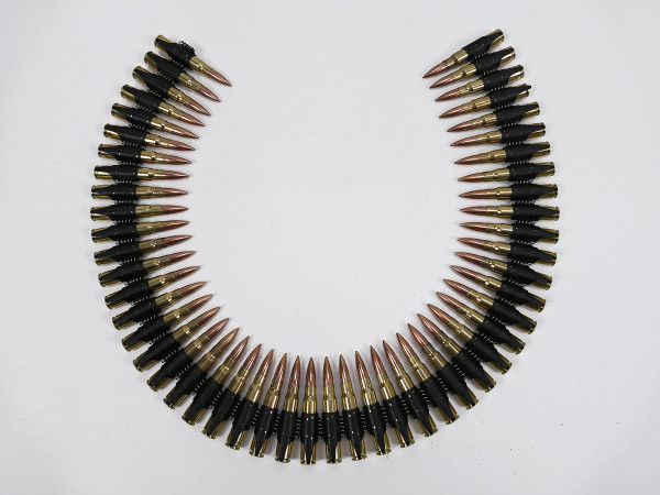 Cartridge belt / ammunition belt 8x57 50x deco cartridges on MG belt