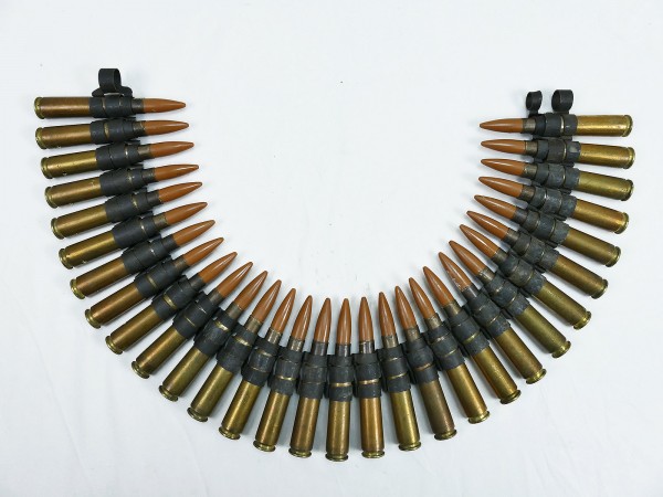 Deco ammunition belt Cal.50 caliber .50 cartridges 30x shot on belt