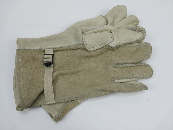 US Military Work Gloves Heavy Duty Cattlehide Leather Gloves MG Gunner Work Gloves Size 5