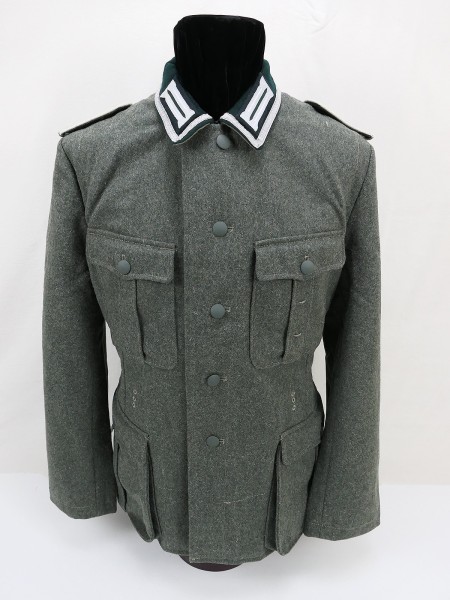 WK2 Wehrmacht M36 field blouse uniform with collar lapel + epaulettes NCO size 56
