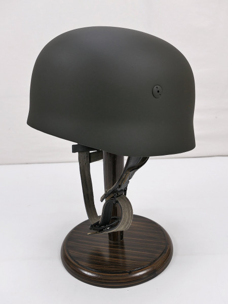 Single piece WK2 LW paratrooper helmet steel helmet M38 Luftwaffe bell gray olive 59/60