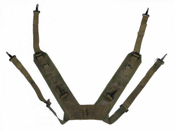 US Army Vietnam M-1967 Suspenders , Field pack , Nylon Load Carrying Equipment 1968