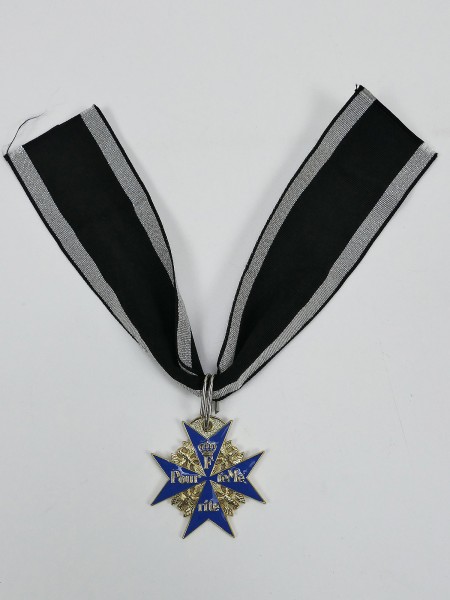 Order Pour le Mérite on ribbon / Blue Max Gfm Erwin Rommel