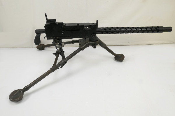 US MG Browning Cal.30 machine gun with original tripod mounting bracket 1943 deco model