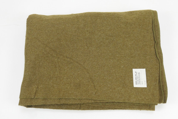 1942 Original US ARMY WW2 Wool Virgin Blanket OD Wool Blanket Camp Blanket