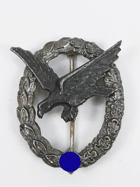 Luftwaffe air gunner badge without flash bundle older museum production with beautiful patina
