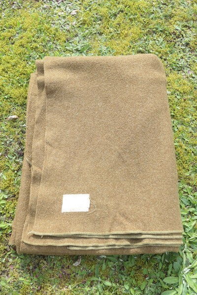 1942 Original US ARMY WW2 Wool Virgin Blanket OD Wool Blanket Camp Blanket