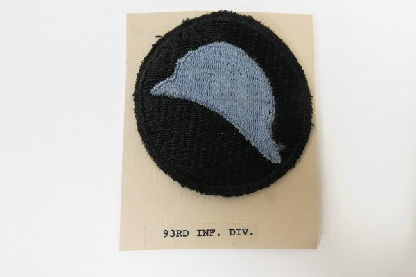 Original US ARMY WW2 Infantry Division Badge Patch - 93rd Infantry