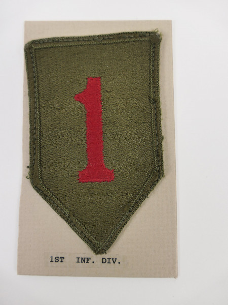 Original US ARMY WW2 Infantry Division Badge Patch - 1st Infantry Division Badge BIG RED 1