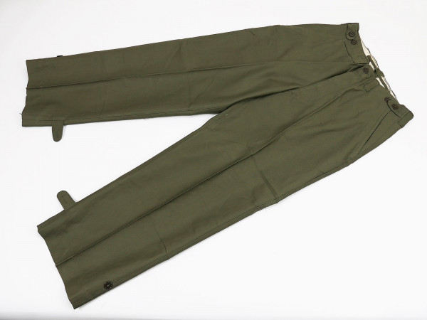 Single piece ORIGINAL US ARMY M-1943 Trousers Field Cotton O.D. W32/I30 Trousers 1944 WW2