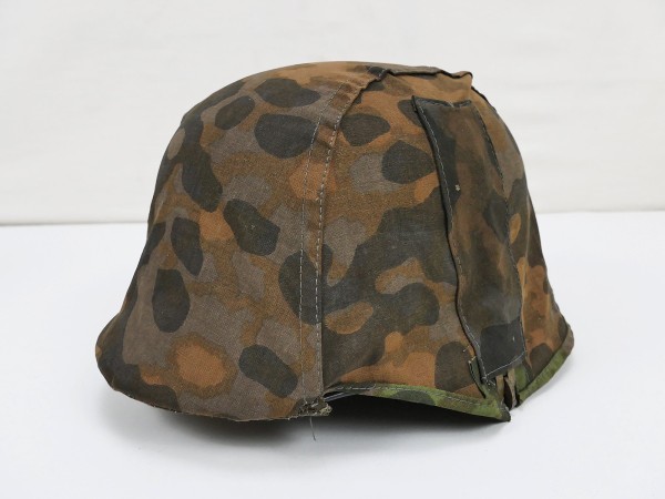 #BB Waffen SS steel helmet helmet cover sycamore overprint helmet camouflage cover original camouflage fabric