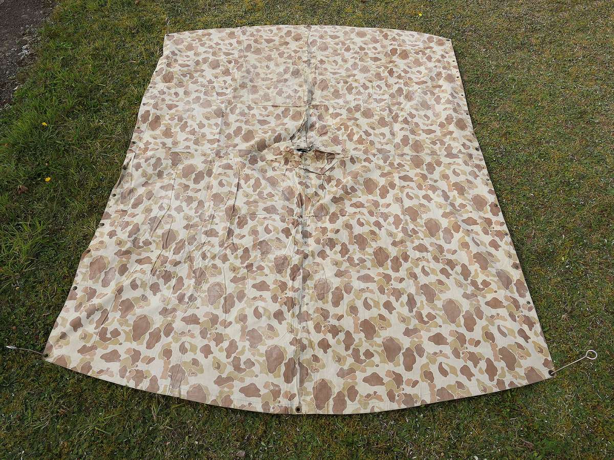 4 USMC MARINES WW2 Pacific Poncho camouflage Rubber 1944