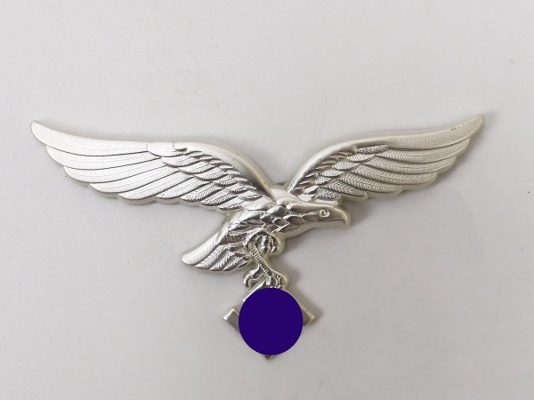 Luftwaffe cap eagle on cotter pins for peaked cap