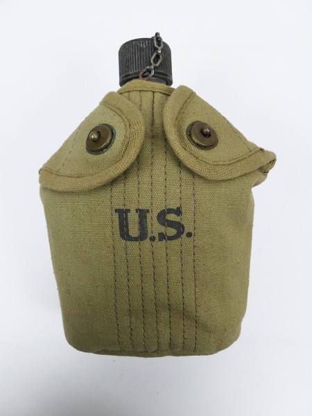 #08 Set US ARMY canteen (original) with mug and canteen cover