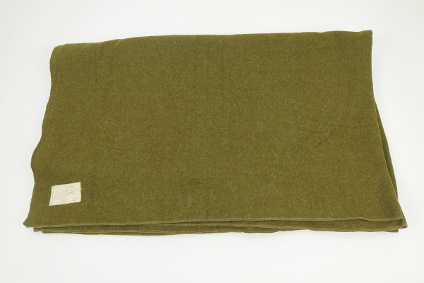 1942 Original US ARMY WW2 Wool Virgin Blanket OD Wool Blanket Camp Blanket