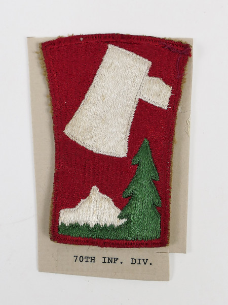 Original US ARMY WW2 Infantry Division Badge Patch - 70th Infantry Division Badge