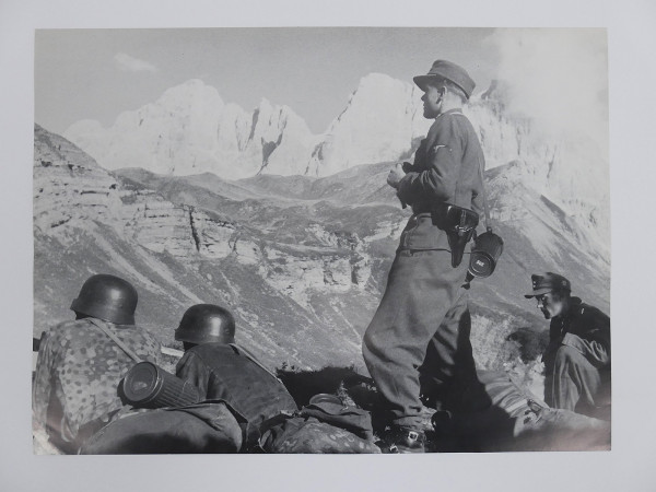 Poster / picture mountain troops of the Waffen SS of the mountain combat school (40x30cm)
