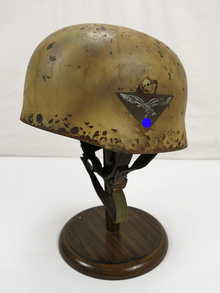 LW tropical camouflage paratrooper helmet steel helmet M38 Luftwaffe ET68 Fallschirmjäger Afrikakorps