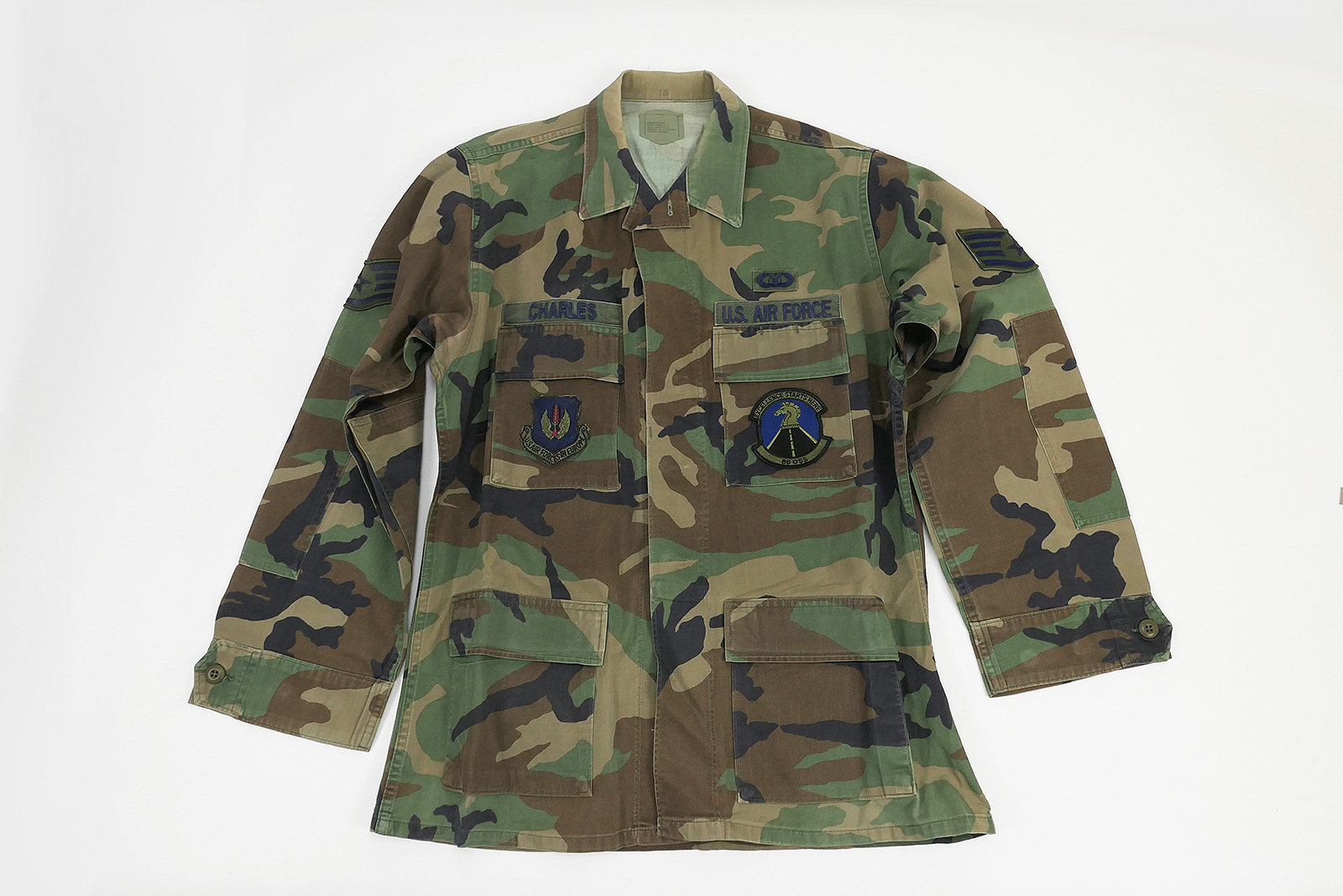 US Army BDU Woodland Field Jacket with Patches - Medium Regular | Lomax ...
