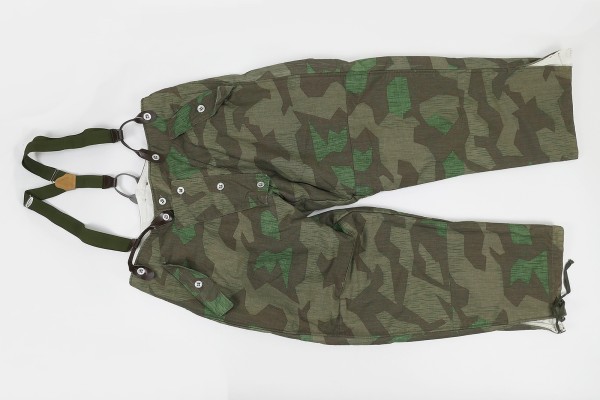 #N Wehrmacht Winter Reversible Trousers Reversible Trousers Camouflage Winter Trousers Splinter Camouflage white Gr.I