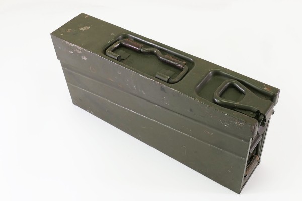 Machine gun MG1 cartridge box belt case 7.62x 51mm with 7 belts - early German Army
