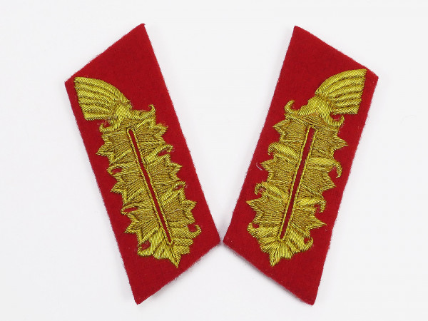 1x pair of collar mirror Generalfeldmarschall GFM Wehrmacht effects