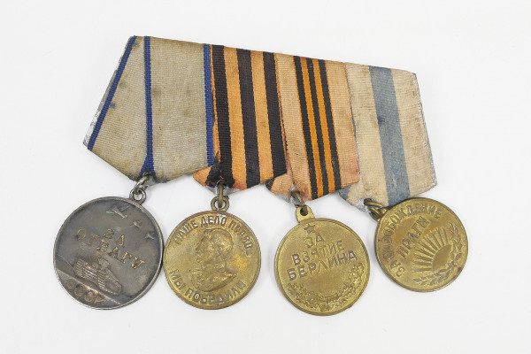 Russia Red Army Campaign and Valor Medals Awards